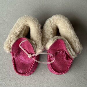 Tucker + Tate ~ Wool Lined Leather Moccasins ~ Baby Size Medium